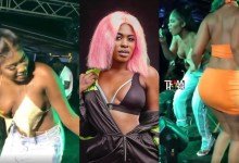 yaa jackson, Video: Yaa Jackson Suffers Wardrobe Malfunction While Performing
