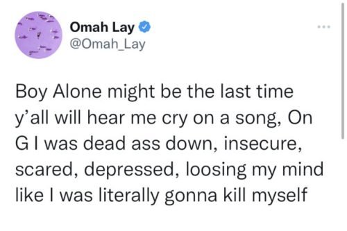 Omah Lay Boy Alone Depression, Omah Lay Discusses How Depression Inspired The Album “Boy Alone”